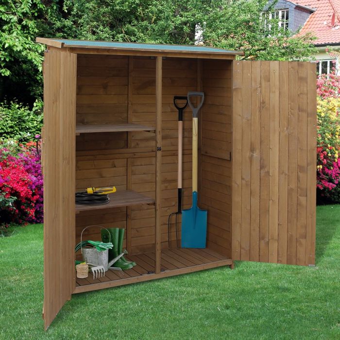 wooden shed