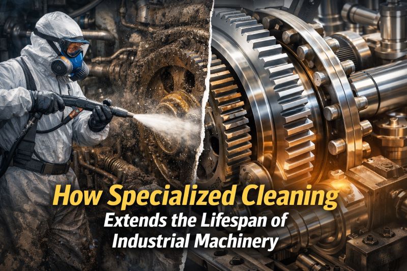 Specialized cleaning in industrial equipment